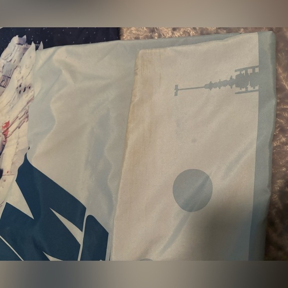 Star Wars Standard Size Pillowcase & Sham C3PO R2D2 Millennium Falcon Lucasfilm - Picture 4 of 11